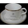 superior quality and promotional porcelain coffee set with different logo